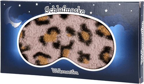 Kuschel-Schlafmaske aus Plüsch Leo rosa Kuschel-Schlafmaske aus Plüsch Leo rosa