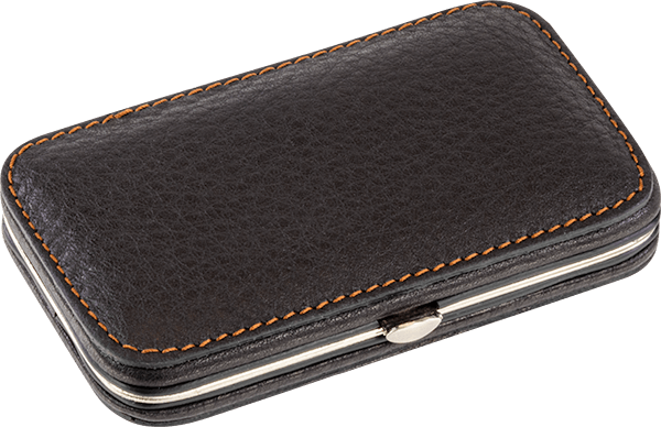 Maniküre-Etui Leder Dunkelbraun leer (klein) Maniküre-Etui Leder Dunkelbraun leer (klein)