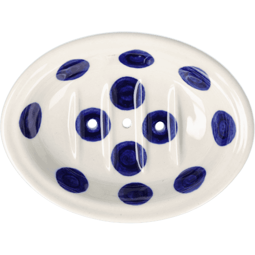 Seifenablage Bunzlauer Creme mit Punkten Seifenablage Bunzlauer Creme mit Punkten