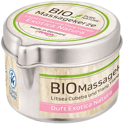 Bio Massagekerze Exotic Natura Bio Massagekerze Exotic Natura ohne Hintergrund