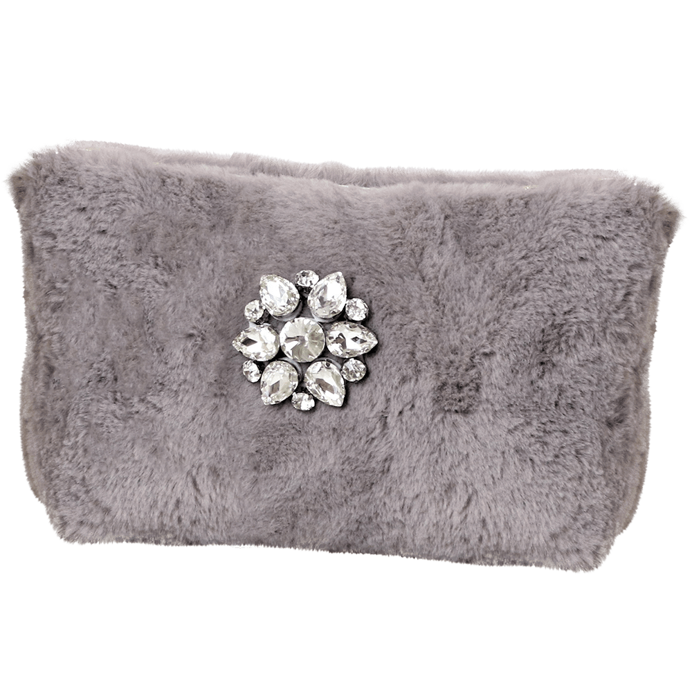 Kunstfellbeutel Juwel Braun Kunstfellbeutel Juwel Braun ohne Hintergrund