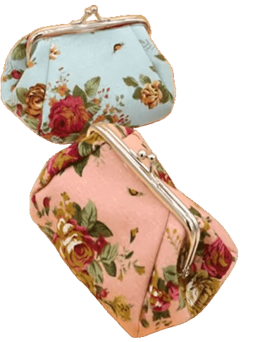 Mini-Clutch-Rosenmuster Kosmetiktasche Clutch Vintage