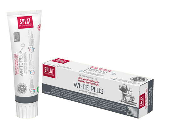 White Plus Zahnpasta SPLAT White Plus Zahncreme ohne Hintergrund