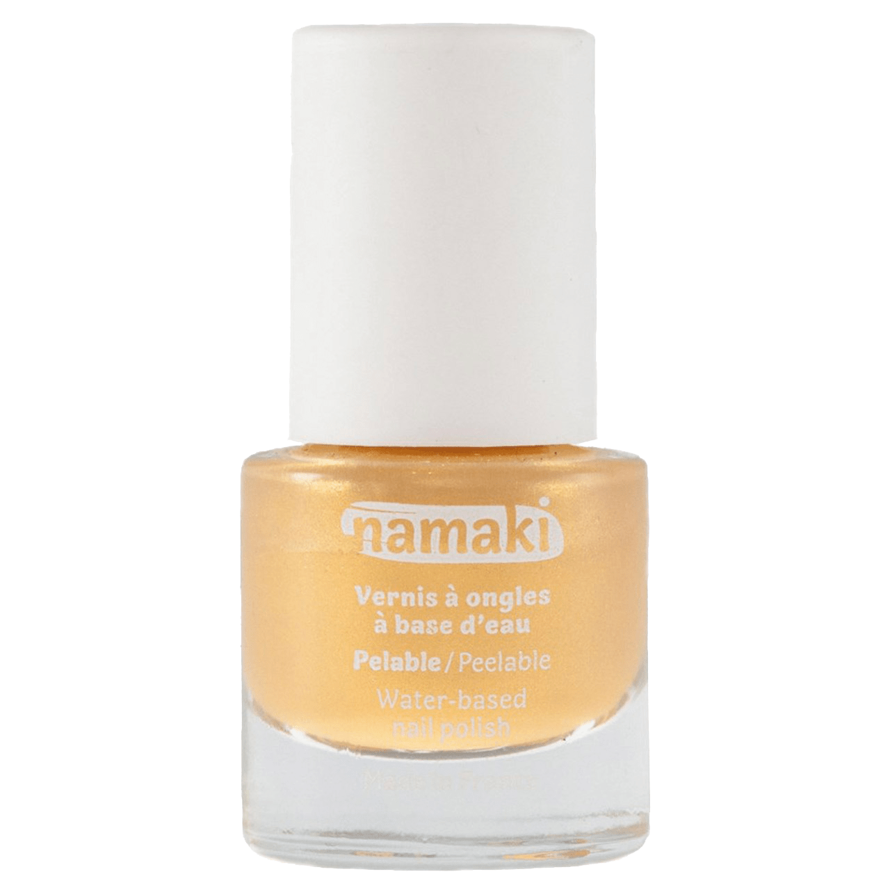 Bio-Kindernagellack Gold 01 (21) Namaki Bio-Kindernagellack auf Wasserbasis Gold 01 ohne Hintergrund
