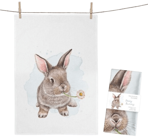 Geschirrtuch Daisy Bunny Maluu Geschirrtuch Daisy Bunny
