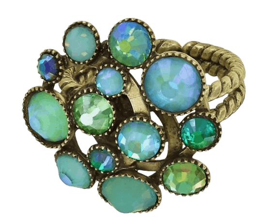 Shopping Drops Ring Grün Shopping Drops Ring Grün