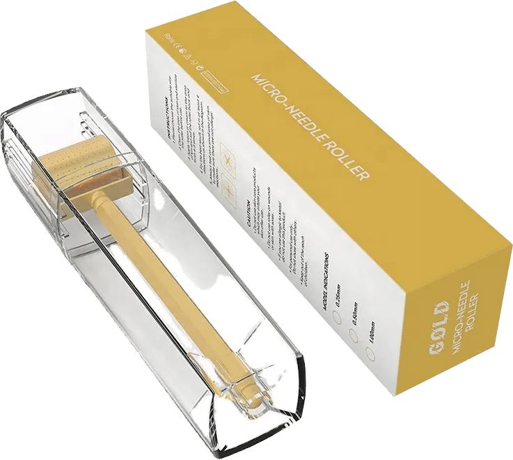 Dermaroller 0,25 mm Titan vergoldet Dermaroller 0,25 mm Titan vergoldet