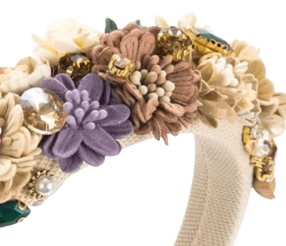 Blumen-Haarreif Creme Blumen-Haarreif Creme