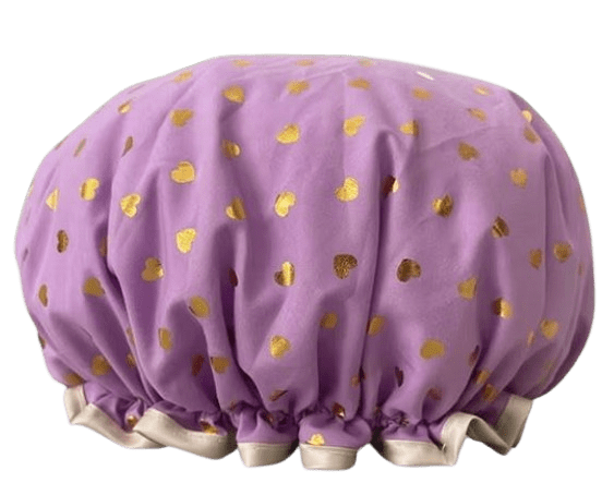 Showercap Love Purple Showercap Badeente