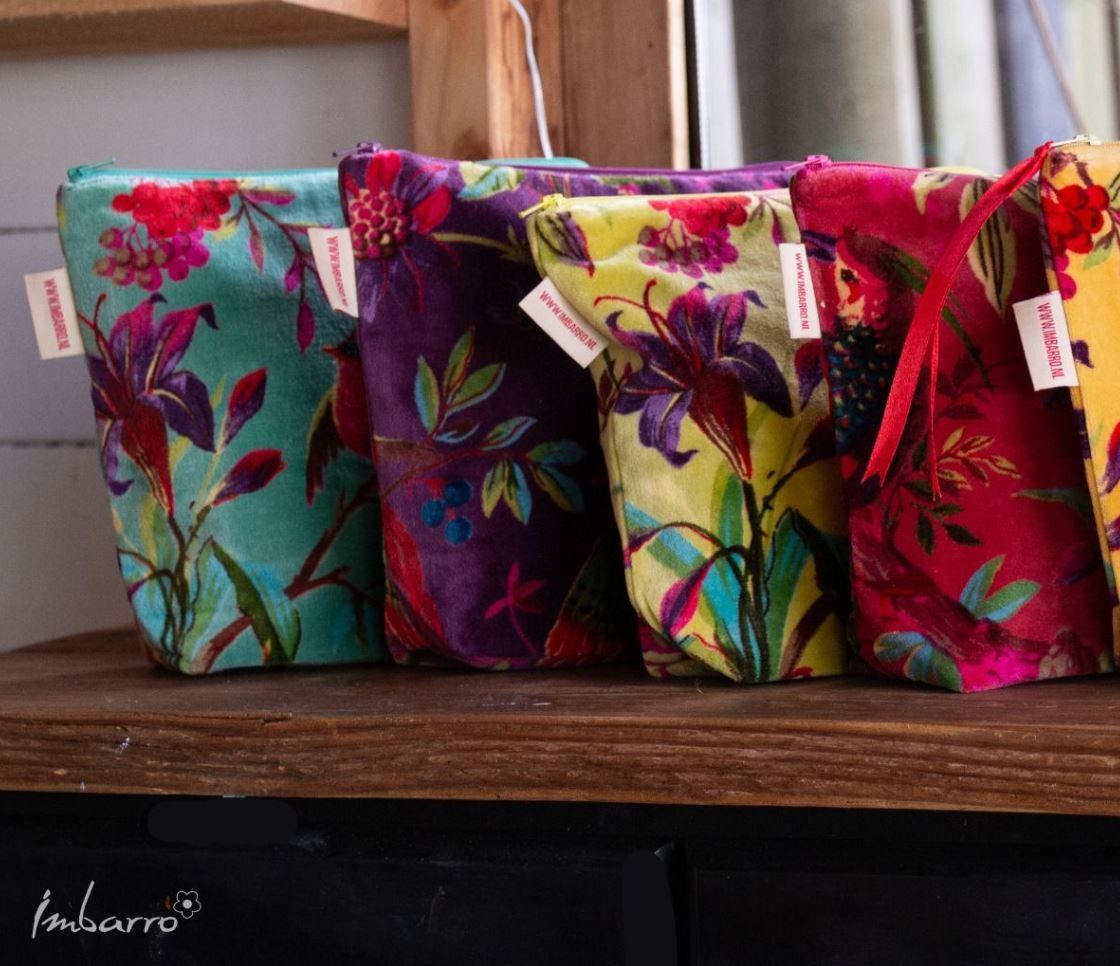 Samttasche Paradies Purple