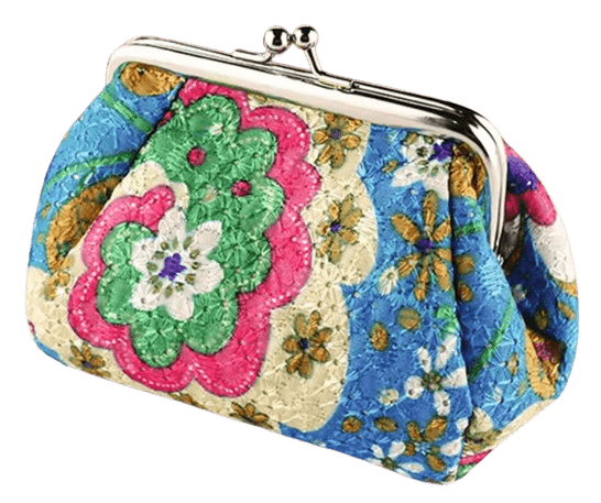 Mini-Clutch Gelb Kosmetiktasche Clutch Vintage