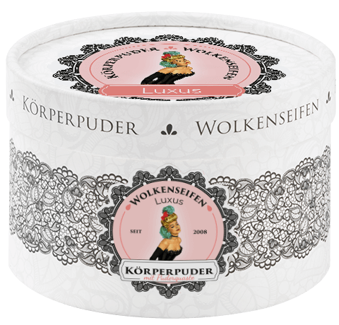 Körperpuder (Trockenshampoo) Luxus ohne Hintergrund