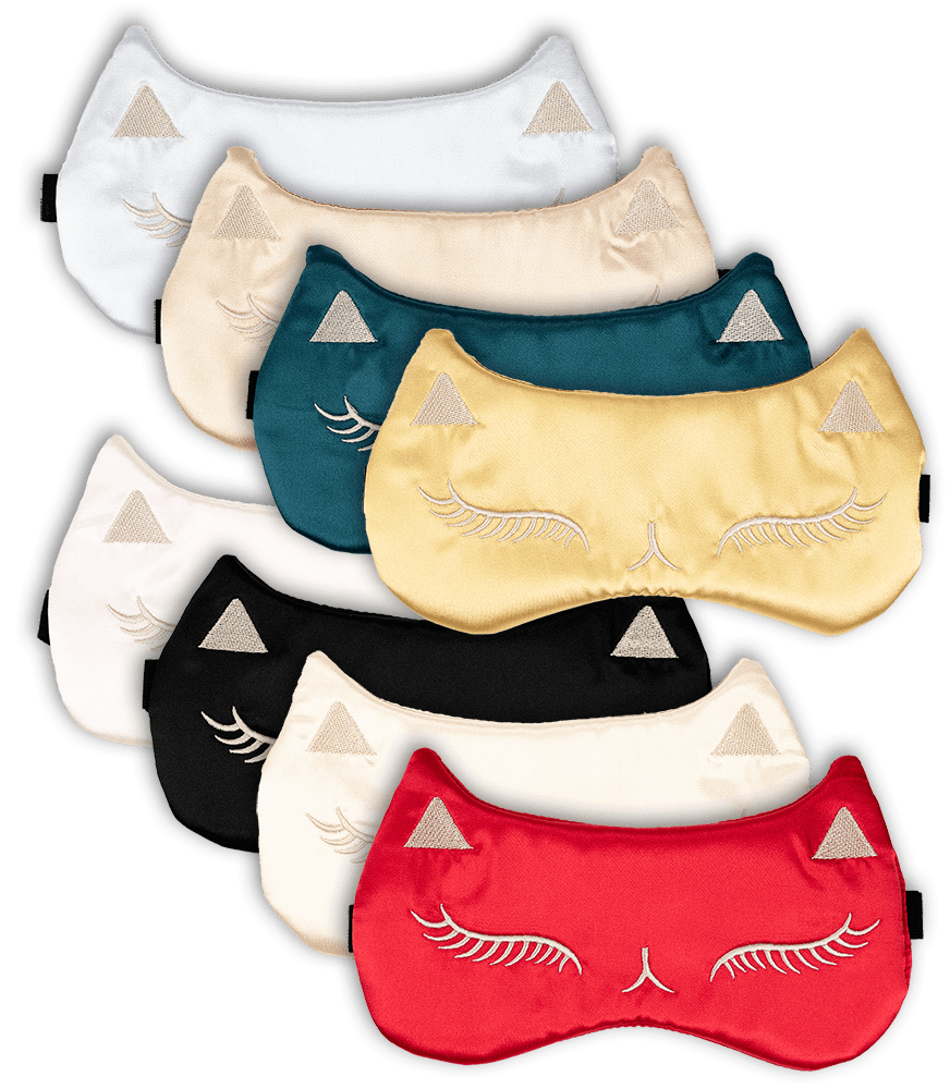 Katzen-Schlafmaske Katzen-Schlafmaske (8 Farben) ohne Hintergrund