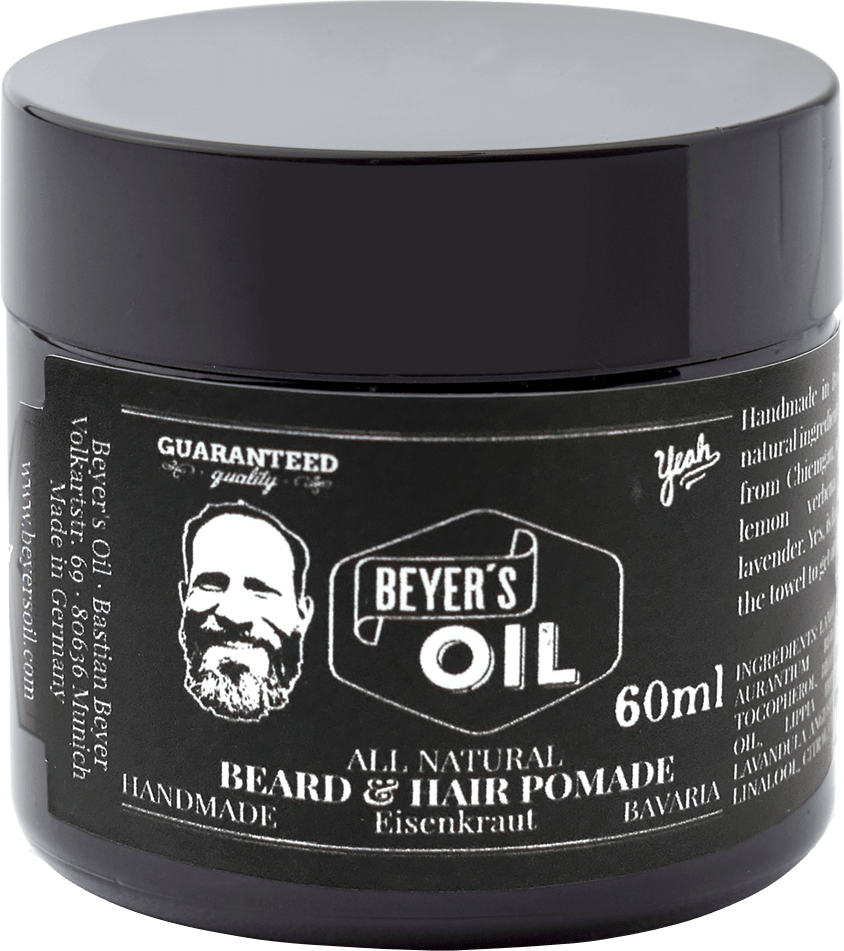 Beyer's Oil Bart- und Haarpomade Beyer's Oil Bart- und Haarpomade ohne Hintergrund