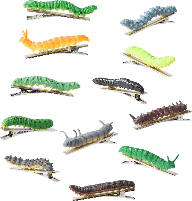 Haarspangen-Set Raupen Haarspangen-Set Raupen