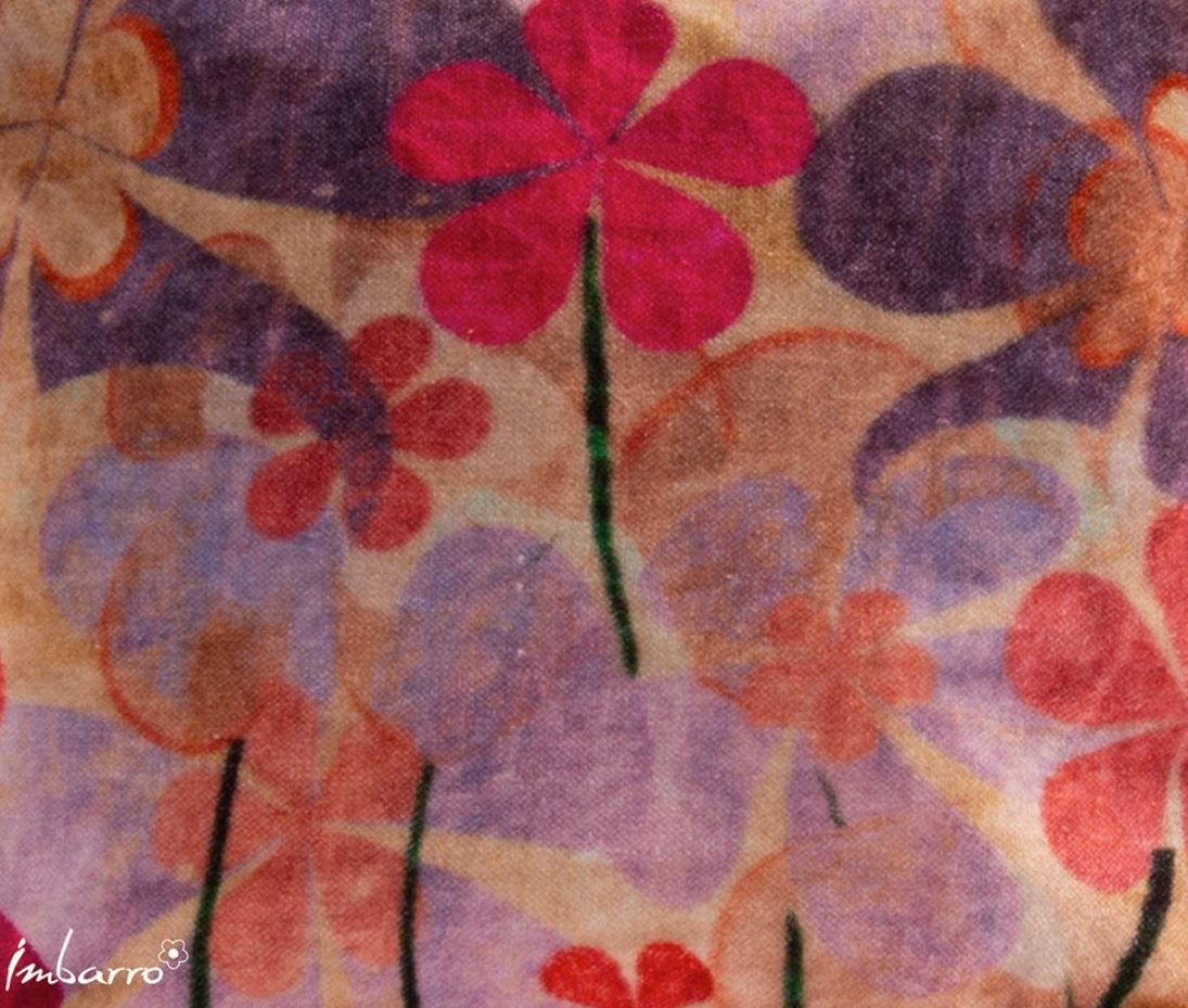 Samttasche Flowers Kiran