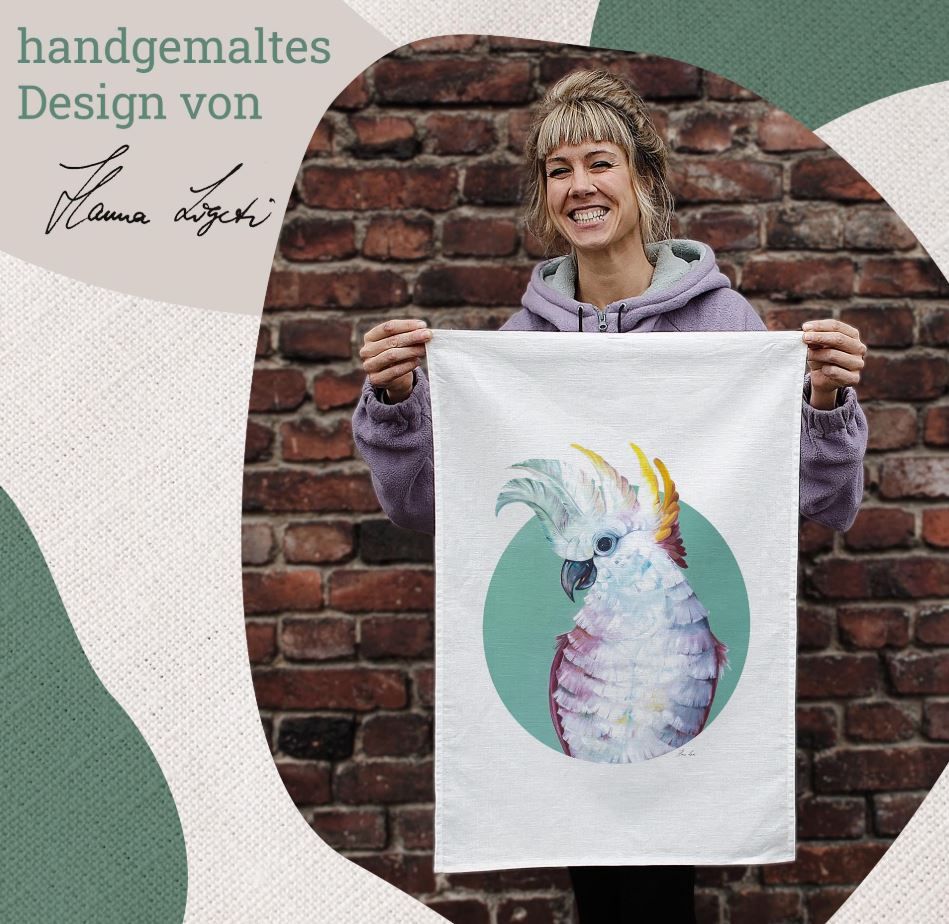 Geschirrtuch Kakadu