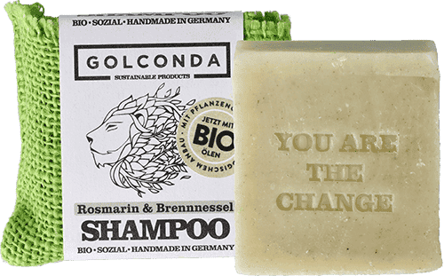 Bio Haarseife Rosmarin-Brennessel Golconda Bio Haarseife Rosmarin-Brennessel ohne Hintergrund