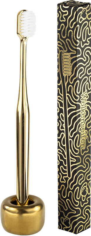 Zahnbürste Gold Set Wolkenseifen zahnbürste Gold Silber