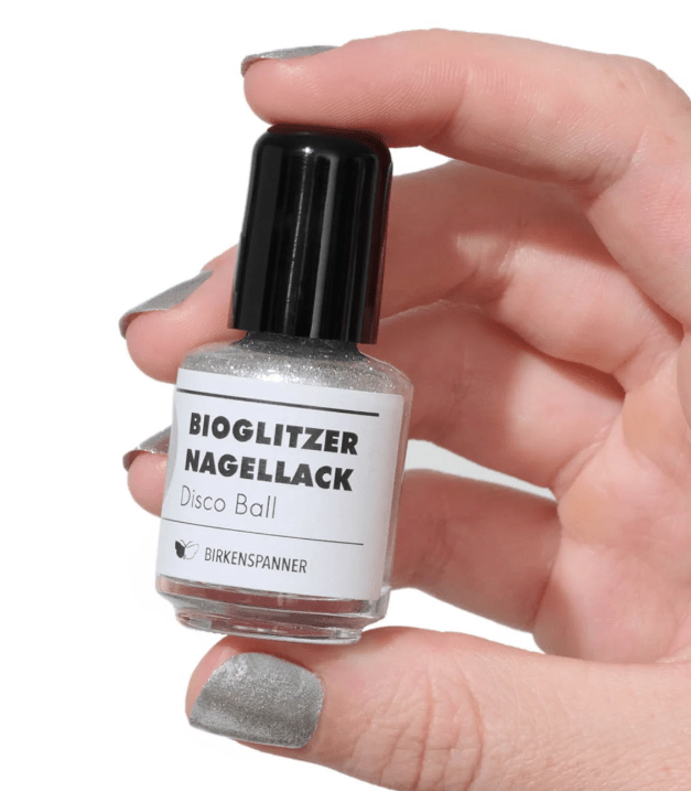 Bioglitzer-Nagellack Silber Bioglitzer-Nagellack Silber