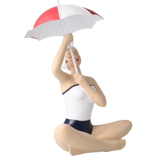 Pinup Schwimmerin mit Schirm Pinup Schwimmerin mit Schirm