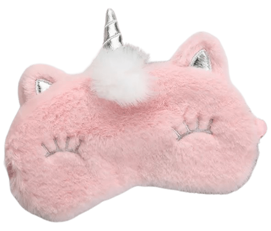 Schlafmaske Plüsch-Einhorn