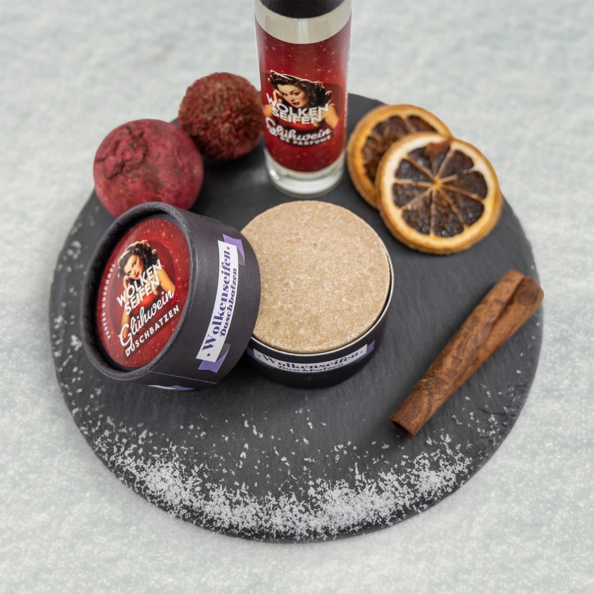 Duschbatzen Glühwein - seifenfreie Pflege Duschbatzen Glühwein - seifenfreie Pflege