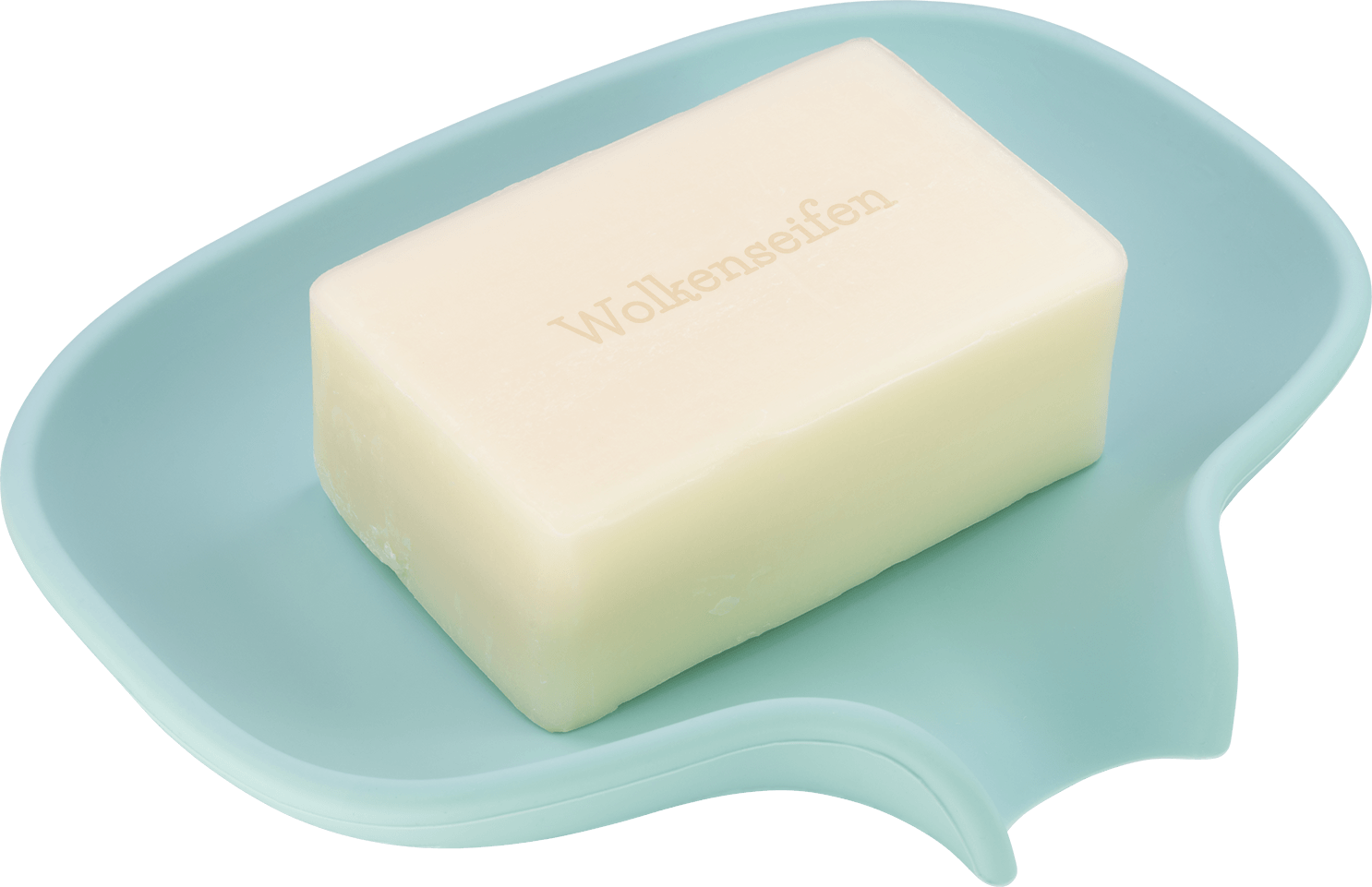 Silikonseifenablage groß Mint hell Silikonseifenablage groß Mint hell