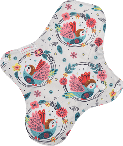 3 Binden normal bunte Vögel Waschbare Binde normal ohne Hintergrund