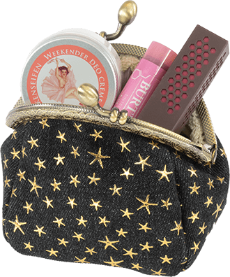 Mini-Clutch Sternchen Schwarz Mini-Clutch Sternchen Schwarz