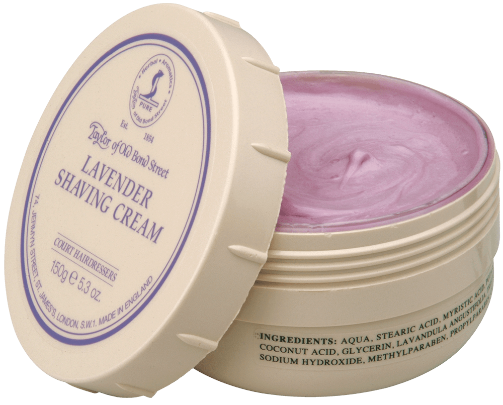 Rasiercreme Lavendel Taylor of old Bond Street Rasiercreme Lavendel ohne Hintergrund
