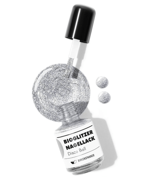Bioglitzer-Nagellack Silber Bioglitzer-Nagellack Silber
