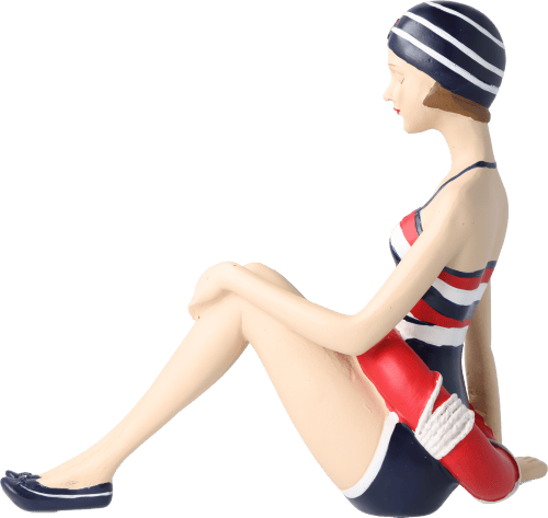Pinup Schwimmerin rot-weiß-blau Pinup Schwimmerin rot-weiß-blau