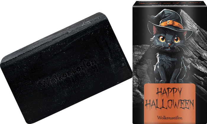 Halloween-Seife Schwarze Halloween Seife