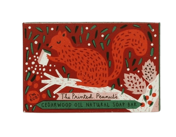 Cedarwood Soap Bar Printed Peanut Soap Cedarwood