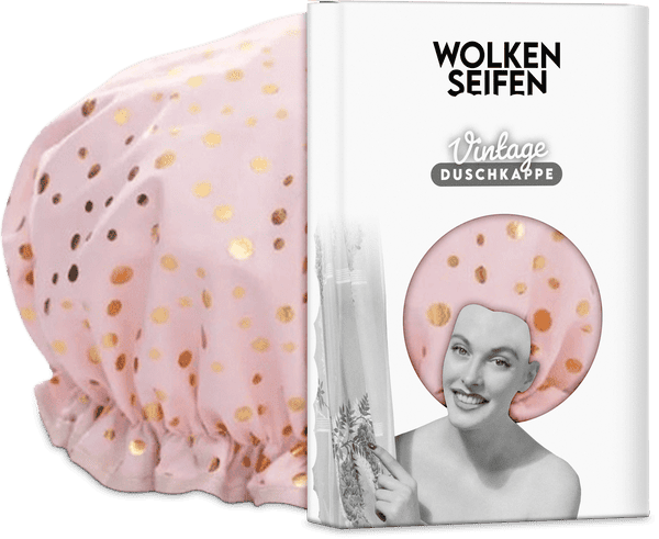 Showercap rosa Gold-Dots Showercap rosa Gold-Dots