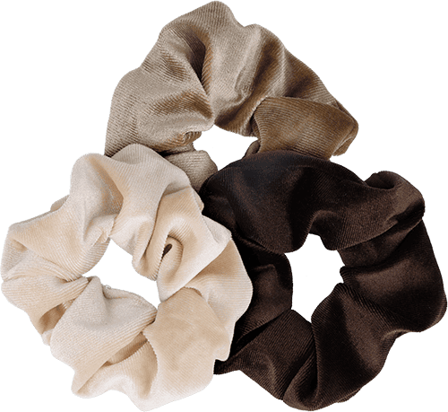 3 Scrunchies Brauntöne 3 Scrunchies Brauntöne
