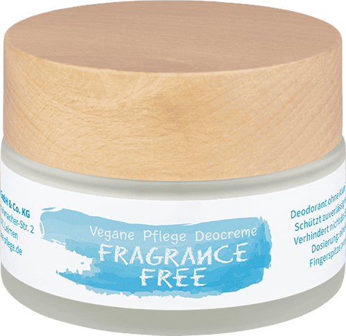 Vegane Pflege Deocreme Fragrance Free Vegane Pflege Deocreme Fragrance Free ohne Hintergrund
