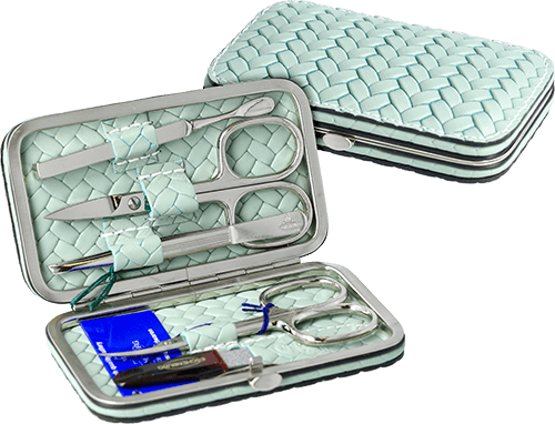 Maniküre-Etui Leder Mint F. Hammann Maniküre Etui Kalbleder Eschenburg
