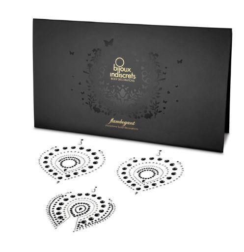 Nipple Pasties Black & Silver