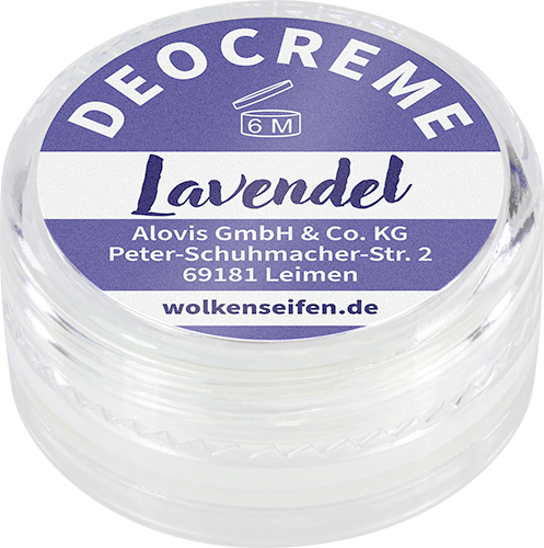 Deocremeprobe Lavendel Wolkenseifen Deocreme Probe