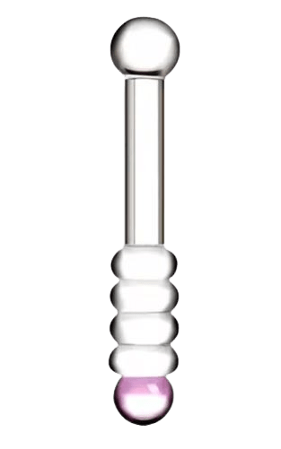 Maxi-Glas-Dildo Snake Glasdildo Transparent