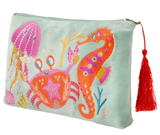 Kultur-Samttasche Seepferdchen Kultur-Samttasche Seepferdchen