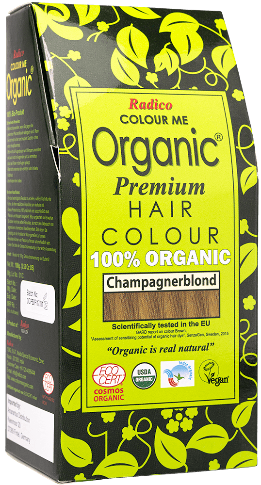 Pflanzenhaarfarbe Champagnerblond Radico Pflanzliche Haarfarbe Champagnerblond ohne Hintergrund