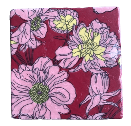 Kachelablage Red Flower Kachelablage Red Flower
