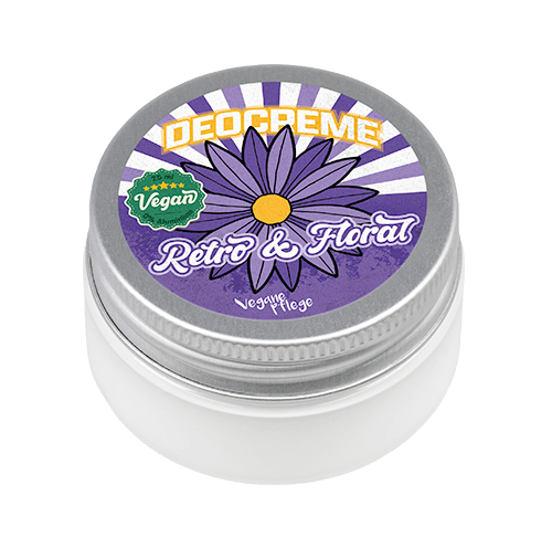 Deocreme Retro & Floral 25 ml Vegane Pflege Deocreme Retro & Floral