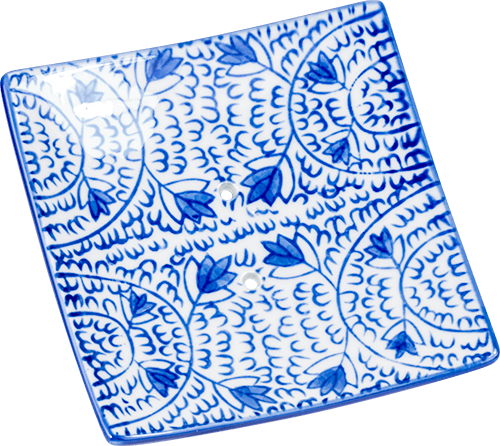 Seifenablage Portugal quadratisch Blätter