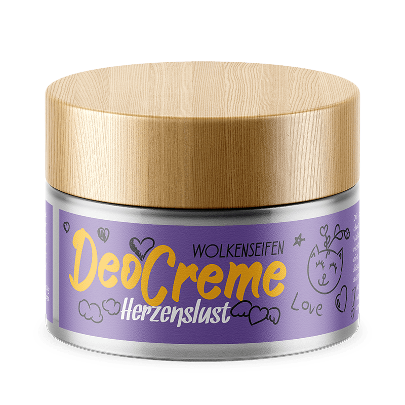 Deocreme Herzenslust Glastiegel ohne Hintergrund