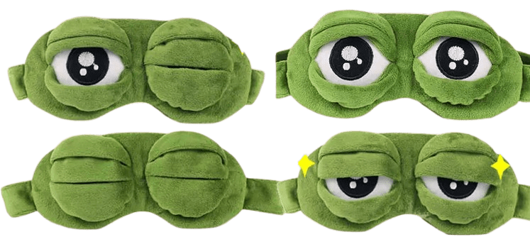 Schlafmaske Froschaugen Schlafmaske Froschaugen
