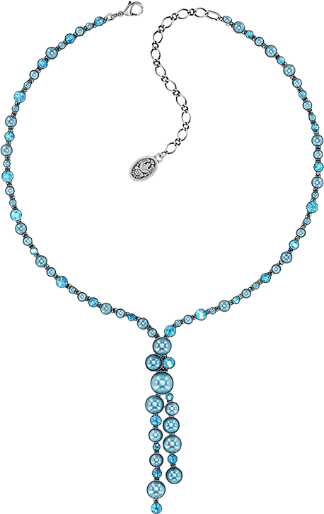 Bubble Cascade Y-Kette Blau Bubble Cascade Y-Kette Blau